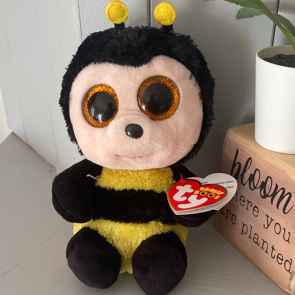 NEW🌈 Ty Beanie Boos Bumble Bee Plush BUZBY spring gifts - Picture 6 of 6